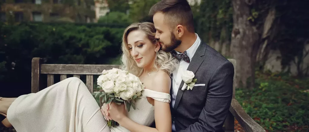 hochzeit posen im sitzen